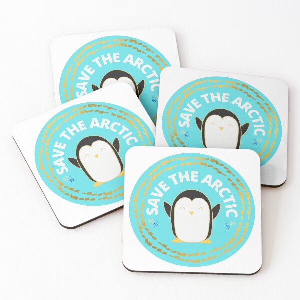Item preview, Save the arctic with penguin global warming designed and sold by My-Queens-Store.
