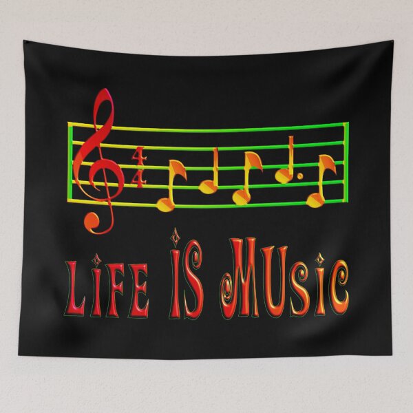 Item preview, LA VIDA ES MÚSICA - PARTITURAS PUNTUACIÓN MUSICAL NOTAS CLAVE designed and sold by Ralek.