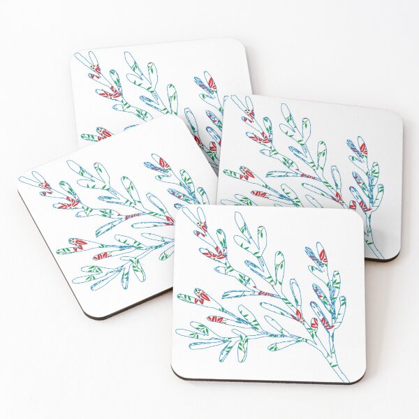 Item preview, colorful leaves designed and sold by Doucheka.