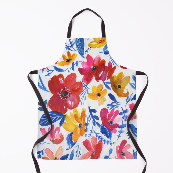 Item preview, red flowers, blue leaves designed and sold by kosarandrea.