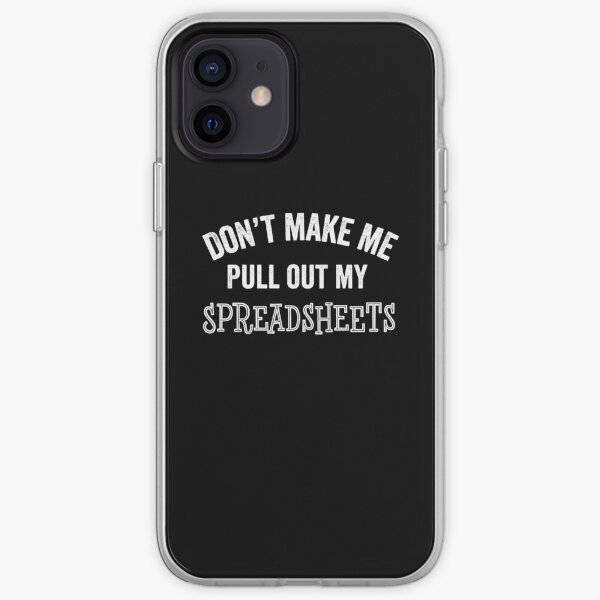 Funny Spreadsheet Lover Gift Accountant Manager Bookkeeper Math Teacher iPhone Soft Case