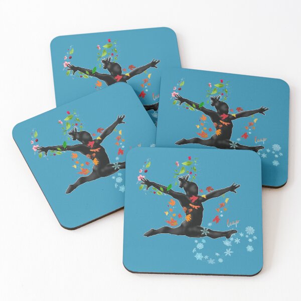 Item preview, Leap Gymnastics Four Seasons | Women Girls Teens Kids Workout Gear & Gifts designed and sold by KirstyNadineArt.