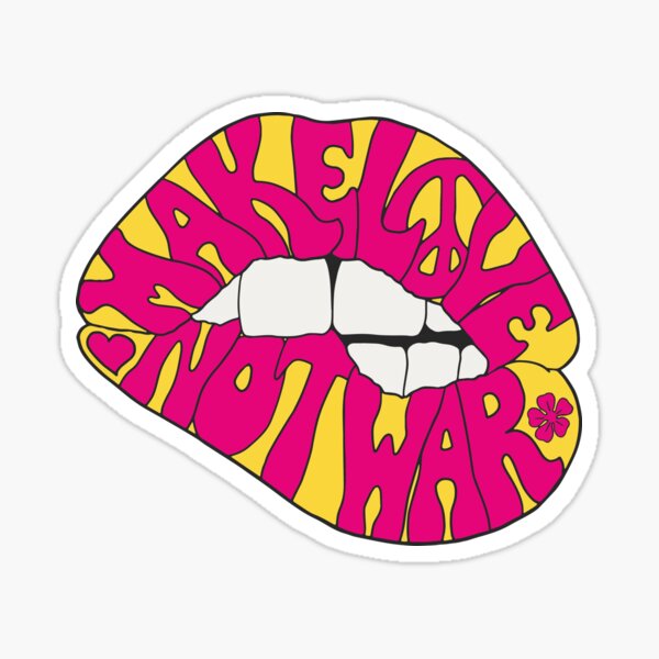 Make love not war_6 Sticker
