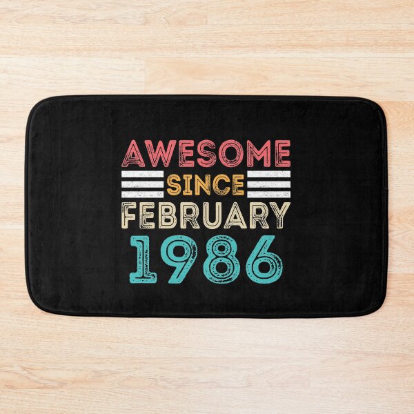 Item preview, Retro Vintage Birthday Gift - Awesome Since February 1986 designed and sold by meedTee.