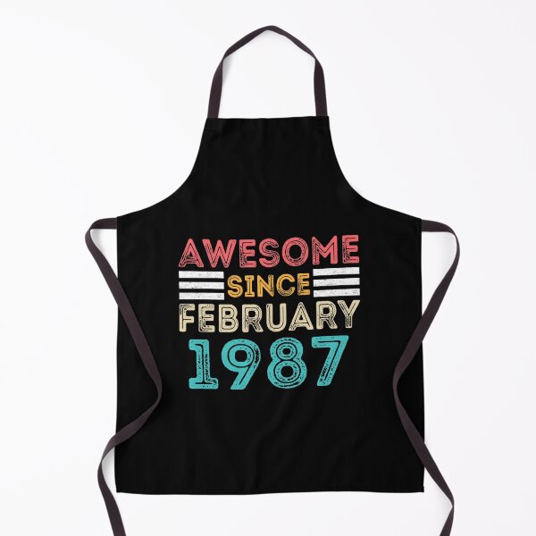 Item preview, Retro Vintage Birthday Gift - Awesome Since February 1987 designed and sold by meedTee.