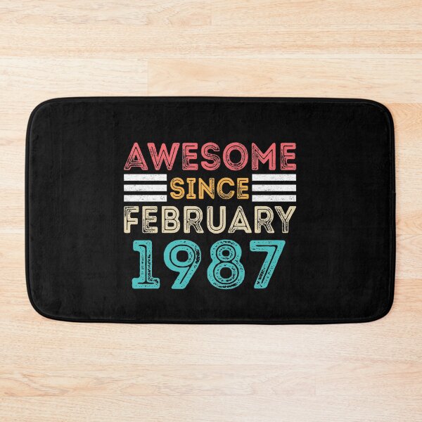 Item preview, Retro Vintage Birthday Gift - Awesome Since February 1987 designed and sold by meedTee.