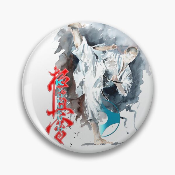 Item preview, Kyokushin Karate High Kick - Martial Arts Design designed and sold by Zanshin-Art.