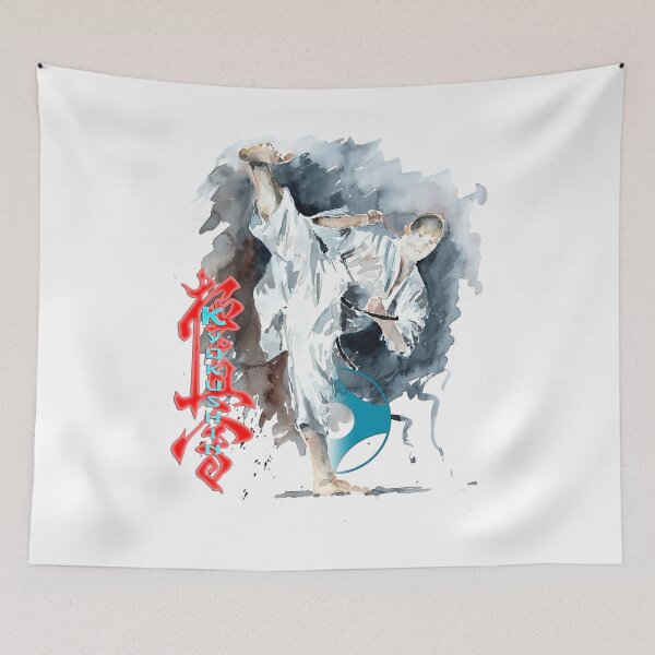 Item preview, Kyokushin Karate High Kick - Martial Arts Design designed and sold by Zanshin-Art.