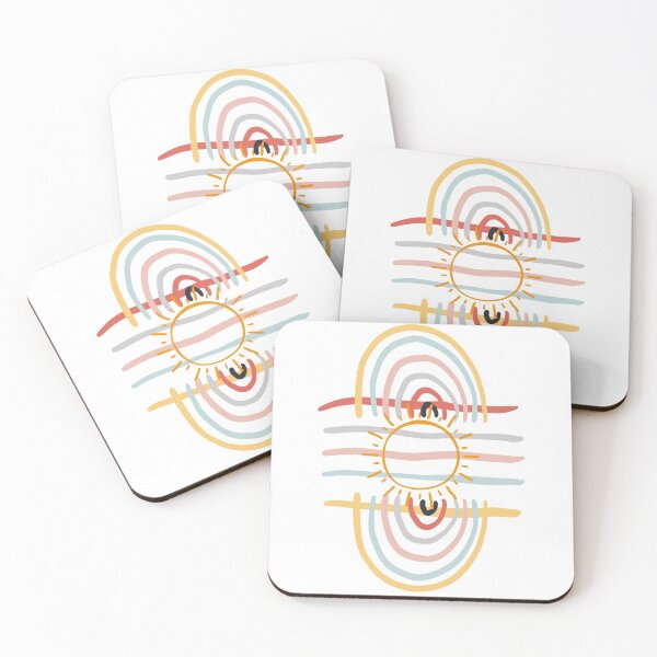 Item preview, multicolor abstract sun illustration designed and sold by Doucheka.