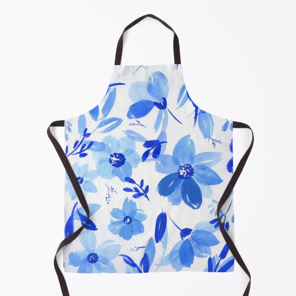 Item preview, blue flowers on white designed and sold by kosarandrea.