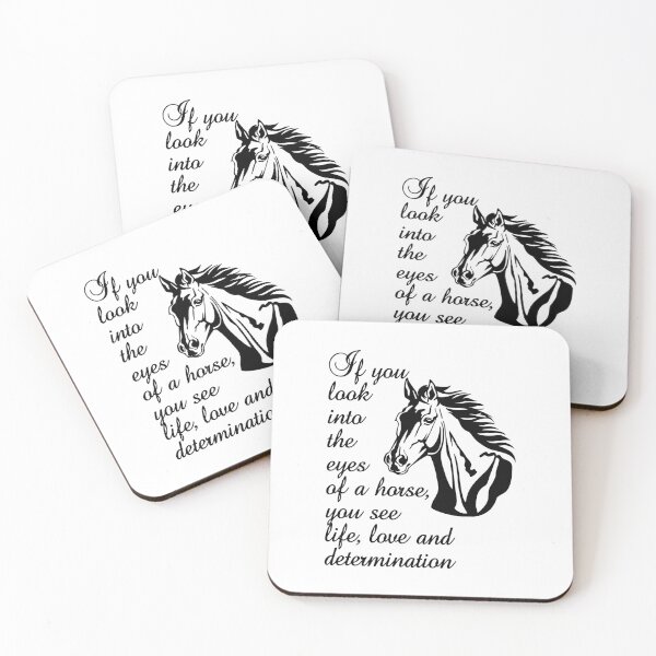 Item preview, I f you look into the eyes of a horse  designed and sold by Louise Bastard.