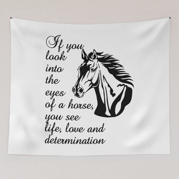 Item preview, I f you look into the eyes of a horse  designed and sold by Louise Bastard.