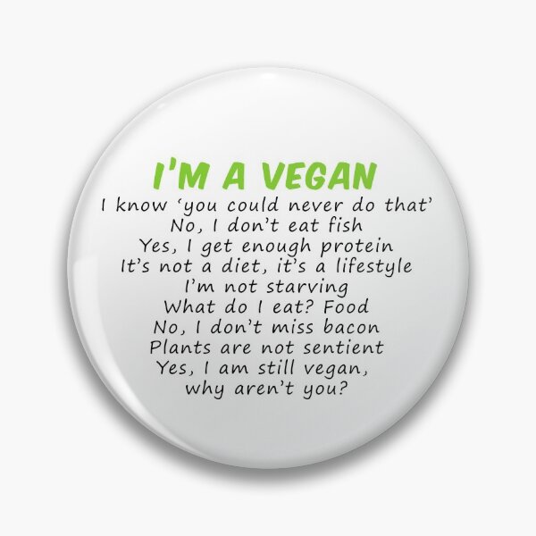 Item preview, Yes, I am a vegan designed and sold by Claire Hamilton.