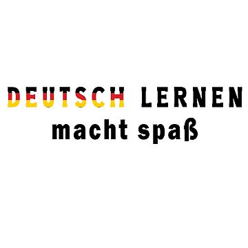 "Deutsch lernen macht spaß" Sticker for Sale by Zerif | Redbubble