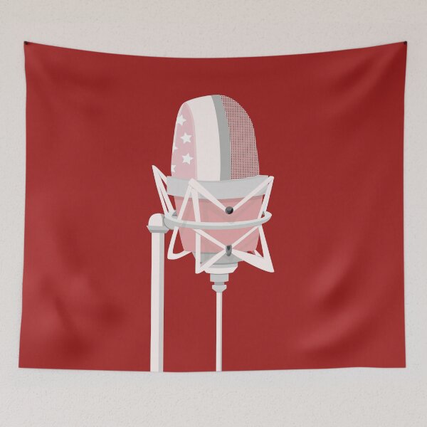 Item preview, Pink Microphone in Red  designed and sold by Moyanana.