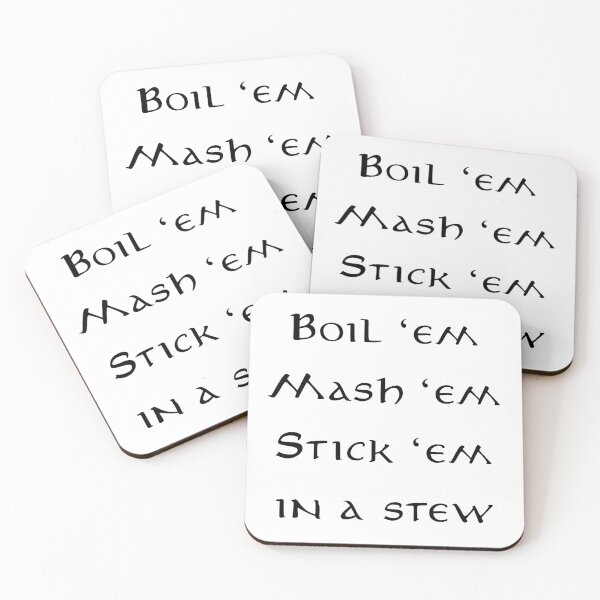 Item preview, Boil 'em Mash 'em Stick 'em in a stew designed and sold by emzimerch1.