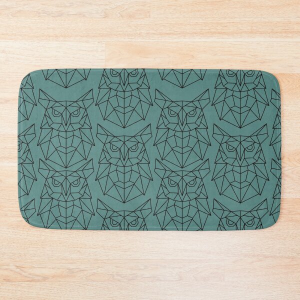 Item preview, Geometric owl bird pattern designed and sold by TheWaterBirds.