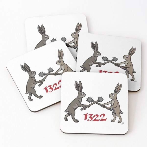 Item preview, Medieval Marginalia Bunnies: 1322 Duel designed and sold by faejala.