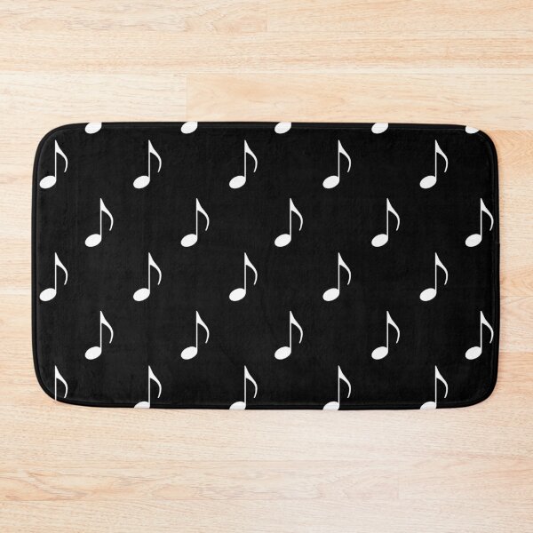 Item preview, White Notes Pattern designed and sold by Contour Art.