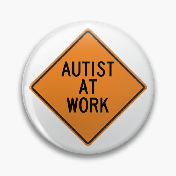 Item preview, Autist at Work Funny Wallstreetbets Warning designed and sold by Wurmbone.