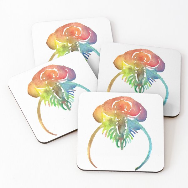 Item preview, Watercolor Fossil Trilobite III in Rainbow designed and sold by VivtheFish.