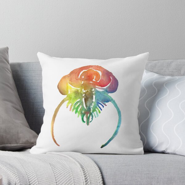 Item preview, Watercolor Fossil Trilobite III in Rainbow designed and sold by VivtheFish.