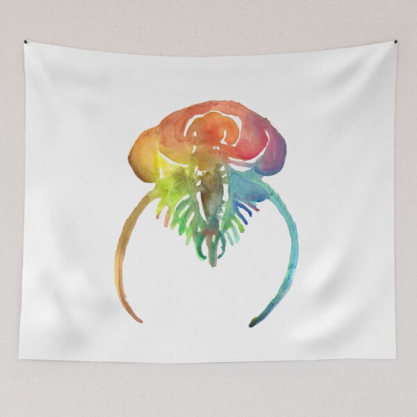 Item preview, Watercolor Fossil Trilobite III in Rainbow designed and sold by VivtheFish.