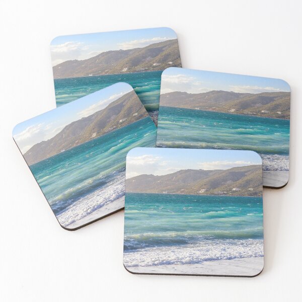 Item preview, Blue sea waves and mountain designed and sold by elgreko.