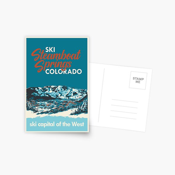 Item preview, Steamboat Springs Vintage Ski Poster designed and sold by ROEDERcraft.