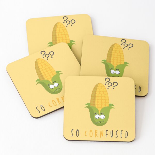 Item preview, So Cornfused, so Confused Food Pun designed and sold by GoodMoodFood.