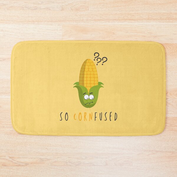 Item preview, So Cornfused, so Confused Food Pun designed and sold by GoodMoodFood.