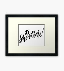 It's Showtime! - Black Text Framed Print