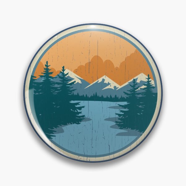 Item preview, South Brand Mountain Logo distressed- Mountain Lake design designed and sold by SouthBrand.