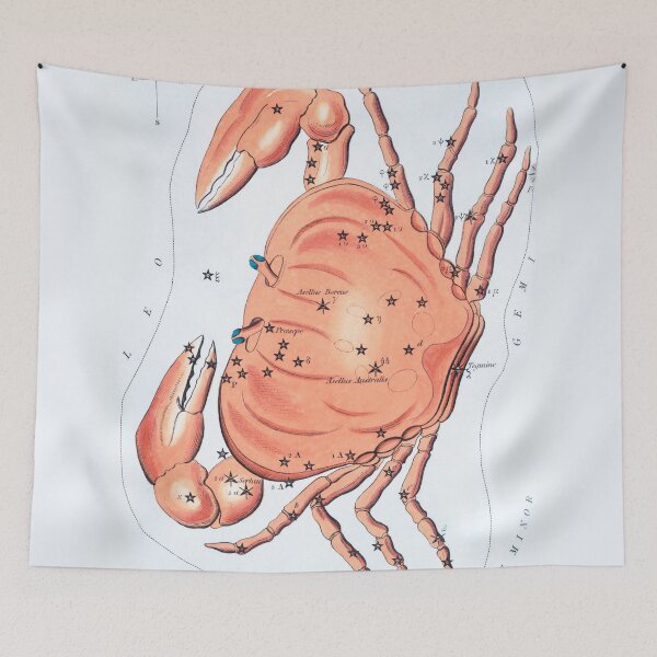 Item preview, Antique Cancer Constellation Map designed and sold by VintageArchive.