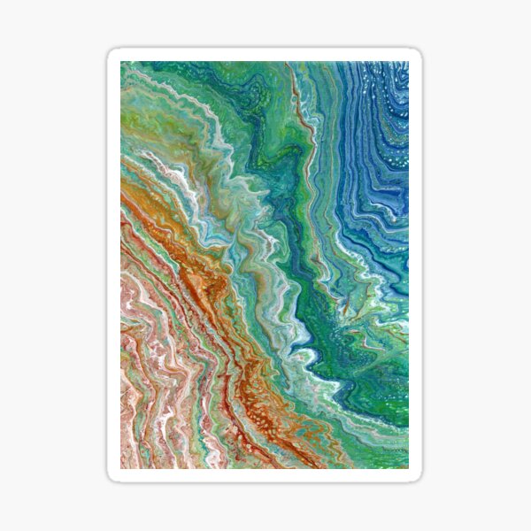 Abstract Seascape Sticker