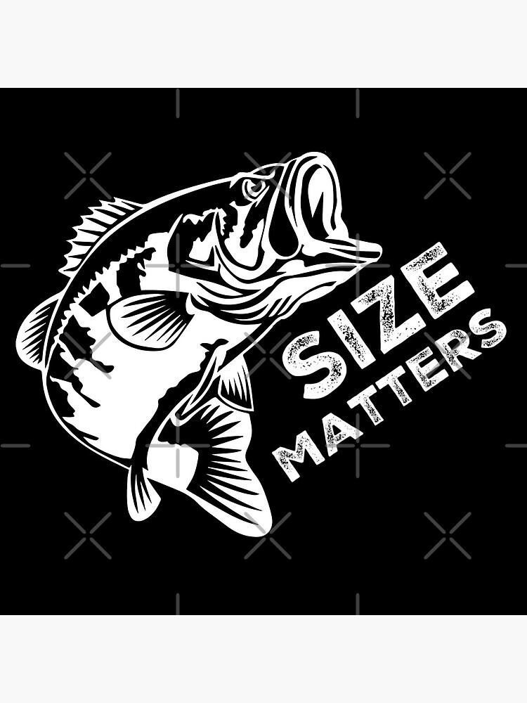 Size Matters, Bass Sticker for Sale by OttersDesignsUS