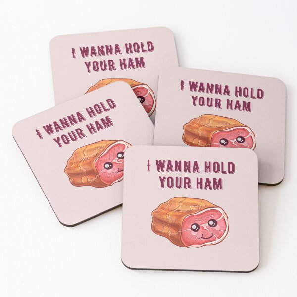 Item preview, I wanna Hold your Ham, I wanna Hold your Hand designed and sold by GoodMoodFood.