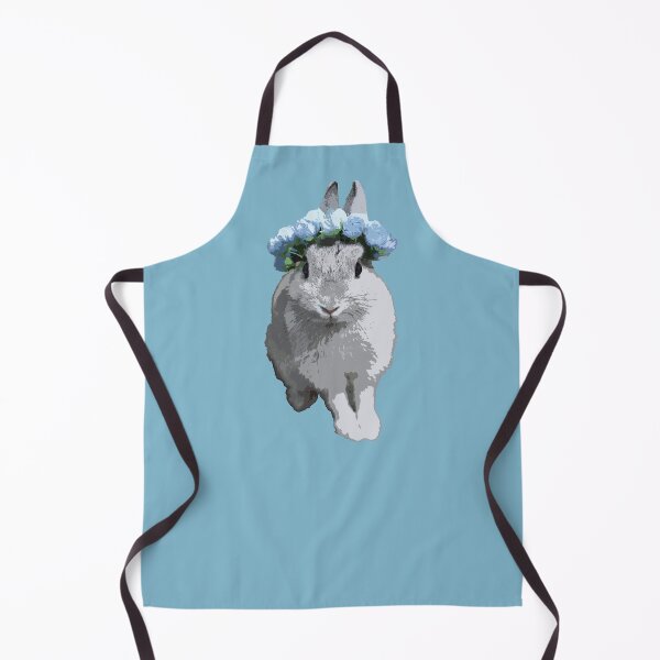 Item preview, Adorable grey bunny with flower crown designed and sold by Rae & Nova.