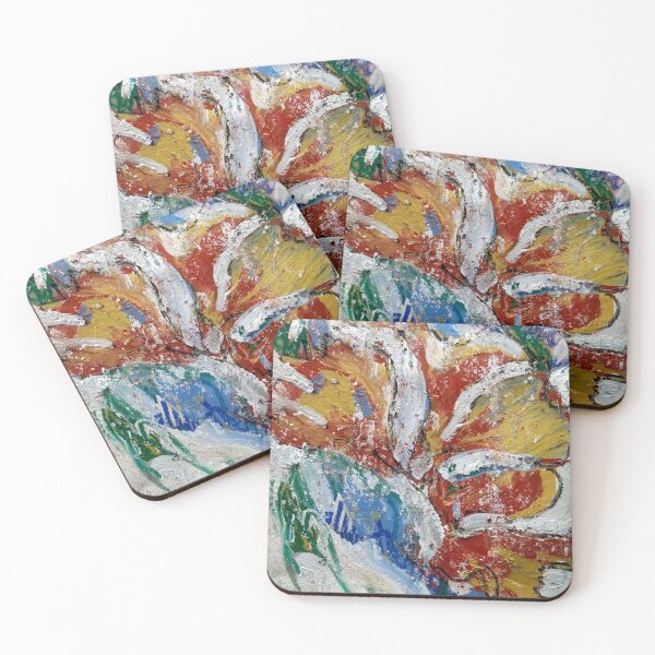 Item preview, Abstracted Floral in Primary  designed and sold by Meghana Gauthier.