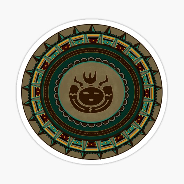 Stammesgesichts-Glyphe Sticker