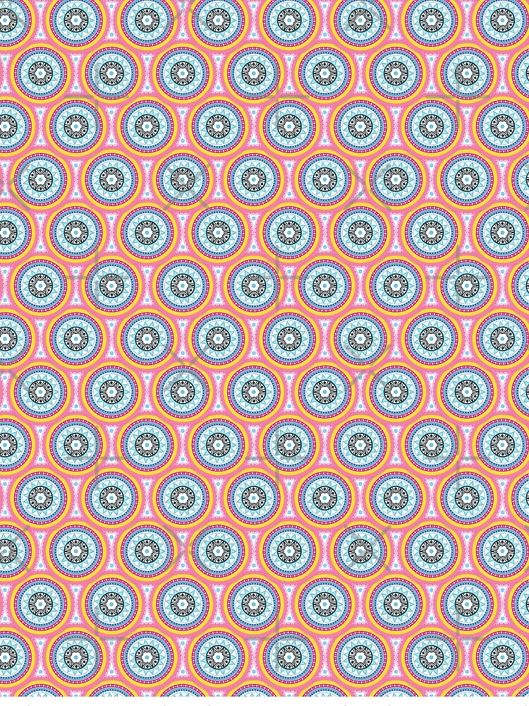 Thumbnail 5 of 5, Graphic T-Shirt, Hand-Drawn Geometric Pattern in a mosaic ornament concept designed and sold by Victoria Riabov.