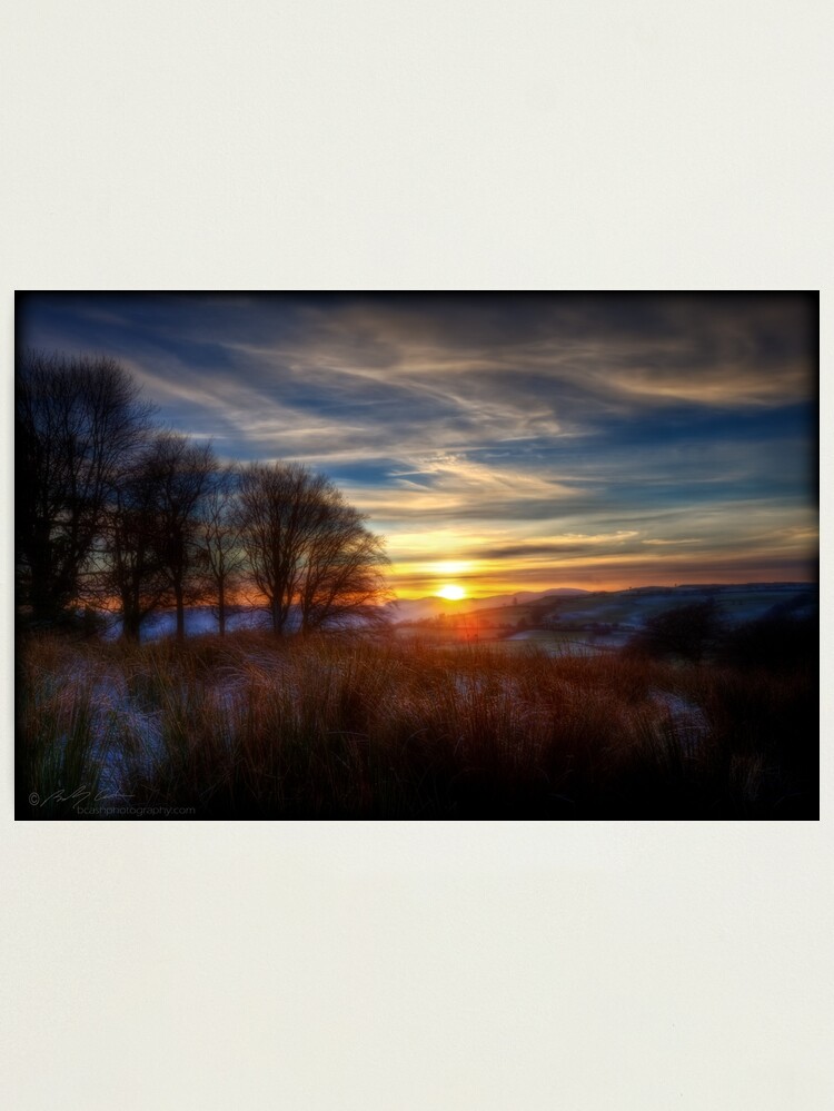 Alternate view of Winter sunset Photographic Print