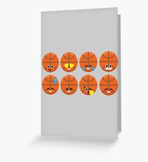 Emoji Building - Basketball Greeting Card