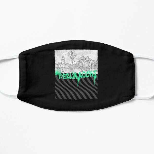 Es zeigt das berühmte Gendarmenmarkt-Design Flache Maske