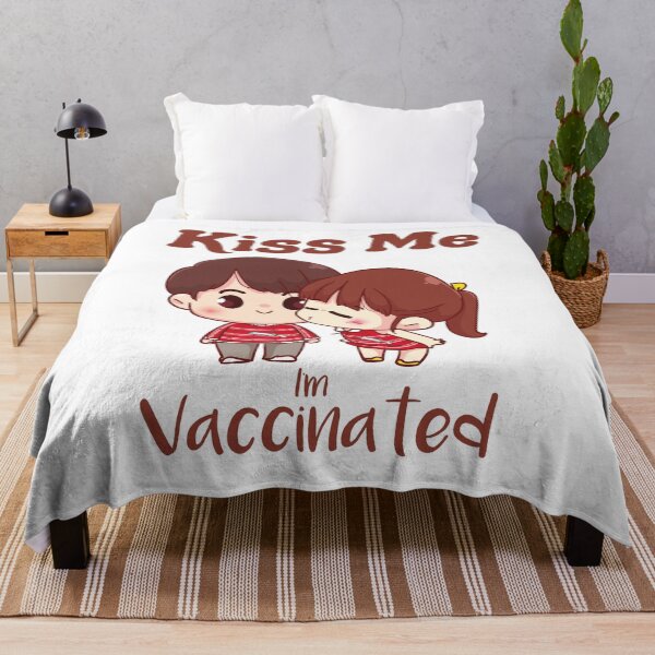 Item preview, kiss me I'm vaccinated. valentine gift designed and sold by DANT-shirts.