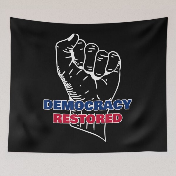 Item preview, President Biden Harris Inauguration 2021Democracy Restored 19 designed and sold by Alexanderhishop.