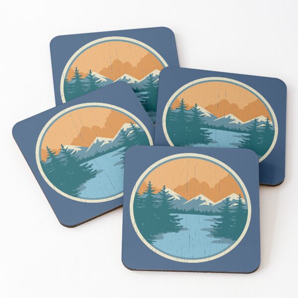 Item preview, South Brand Mountain Logo distressed- Mountain Lake design designed and sold by SouthBrand.