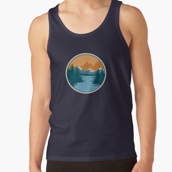 Item preview, South Brand Mountain Logo distressed- Mountain Lake design designed and sold by SouthBrand.