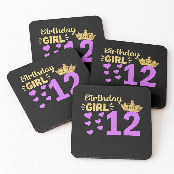 Item preview,  Happy Birthday Girly 12th Princess Pink with Crown 12 years old  designed and sold by binly123.