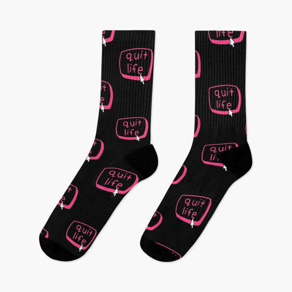 Item preview, Quit Life Button – Existential Dread With A Pinch Of Crippling Depression designed and sold by The Green Corner.